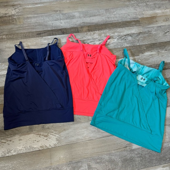 Women’s Under Armour Open Back Shelf Bra Fitness Sports Cami Tank Top - Size S - Picture 1 of 10